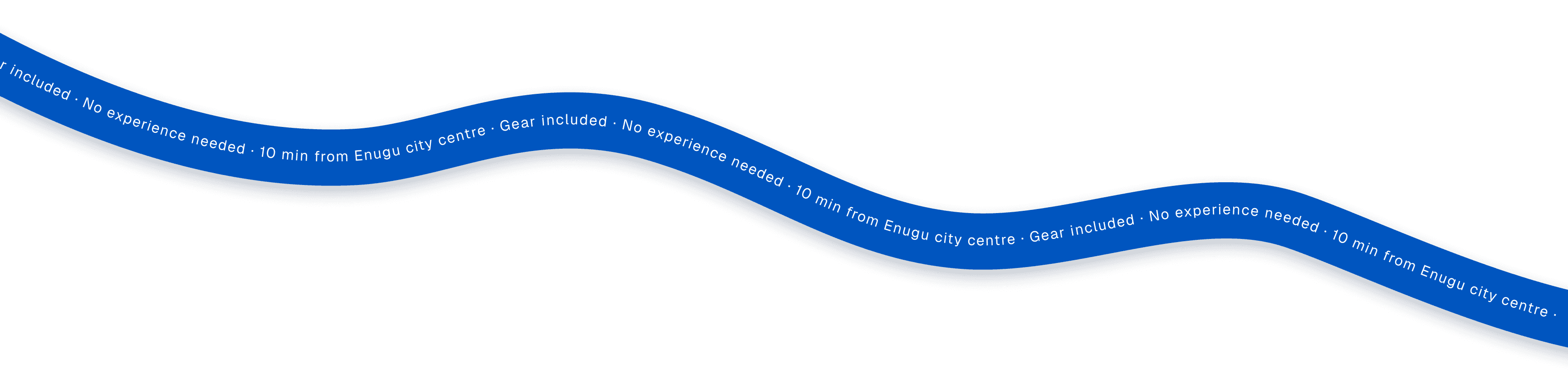 Gear included · No experience needed · 10 minutes from Enugu city centre
